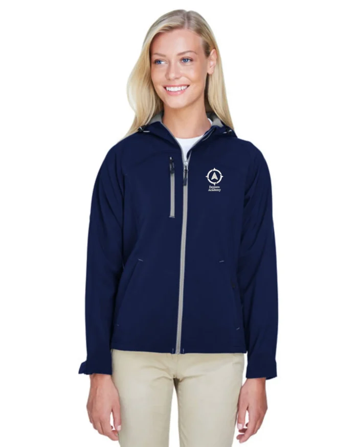 North End Ladies' Prospect Two-Layer Fleece Bonded Soft Shell Hooded Jacket 78166