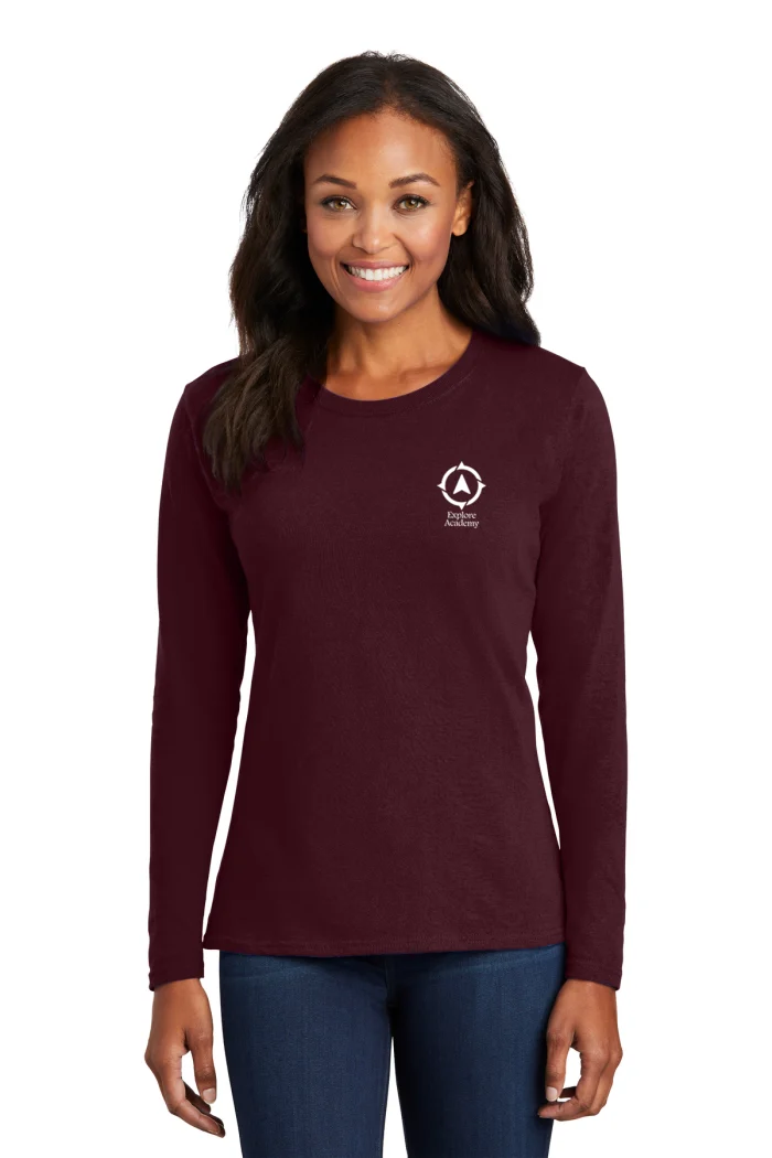 Port & Company ®  Ladies Long Sleeve Core Cotton Tee. LPC54LS
