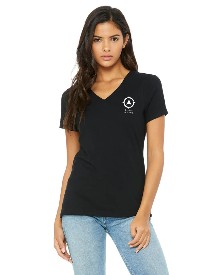Bella+Canvas Ladies' Relaxed Jersey V-Neck T-Shirt 6405