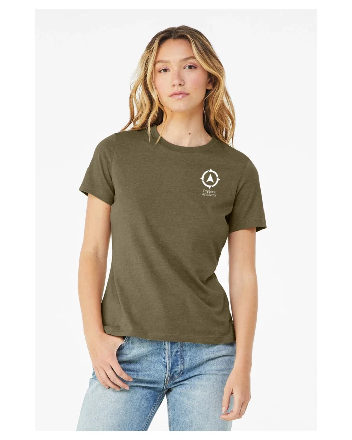 Bella Canvas Ladies' Relaxed Heather CVC Short-Sleeve T-Shirt 6400CVC