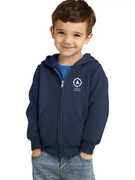 Port & Company® Toddler Core Fleece Full-Zip Hooded Sweatshirt CAR78TZH
